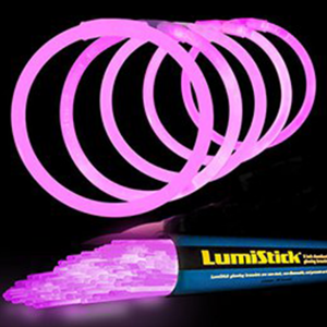 8 Inch Glowstick Bracelets - Pink