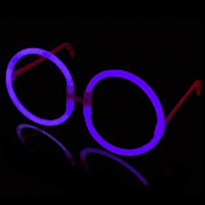 Glow Eyeglasses - Round - Blue