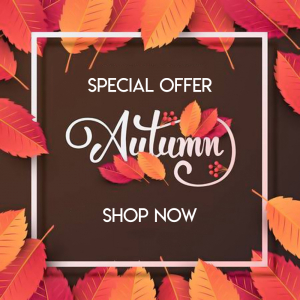Autumn Leaves Custom Banner - 12 x 24
