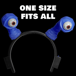 LED Flashing Eyeball Headband- Blue