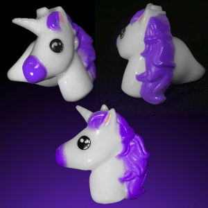 1" Light-Up Unicorn Rings- Purple
