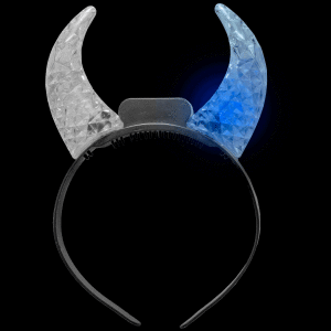 LED Light Up Clear Crystal Devil Horns - Multicolor