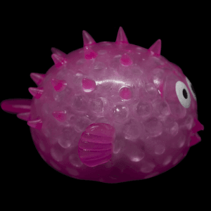 Light-Up Squeezy Bead Aquatic Animals- Pink