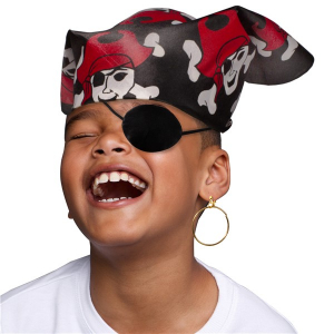 Pirate Eye Patch with Earring