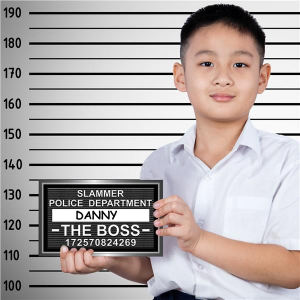 Speakeasy Mug Shot Photo Signs (Per 8 pack)