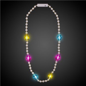 LED Disco Diamonds Bead Necklace