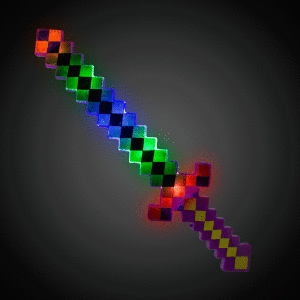 LED Mardi Gras Pixel Sword