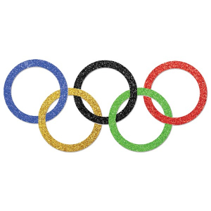 Olympic Rings Deluxe Confetti (Per bag)