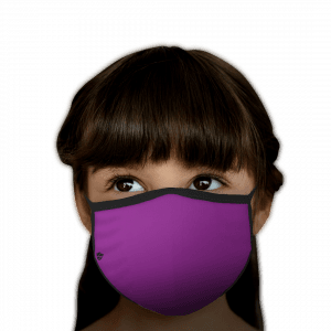 Solid Purple Polyester Face Mask
