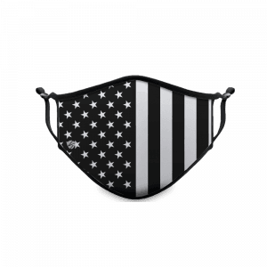 USA Black Flag Polyester Face Mask