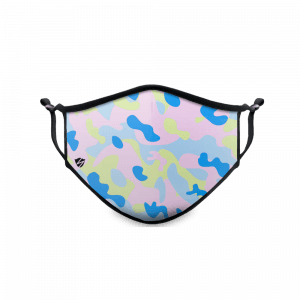 Blue, Light Pink And Yellow Camo