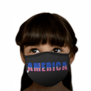 America Design On Black
