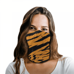 Orange Tiger Stripes Polyester Gaiter