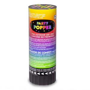Confetti Party Poppers (Per 3 pack)