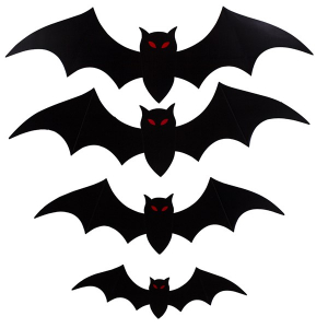 Black Bats Cutouts (Per 30 pack)