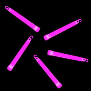 6'' Premium Glow Sticks - Pink