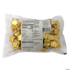 Foil-Wrapped Chocolate Stars - 57 Pc.