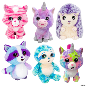 8" Lil Peepers Bright-Colored Stuffed Animals