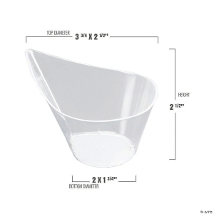 Premium 4.375" Clear Teardrop Disposable Plastic Cups (288 Cups)