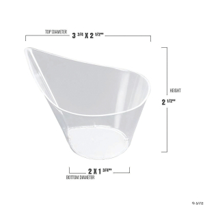 4.375" Clear Teardrop Disposable Plastic Cups (144 Cups)