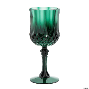 Patterned Plastic Wine Glasses - 12 Ct.
