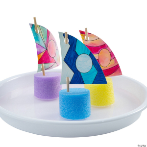 Color Your Own Pool Noodle Boat Craft Kit - 12 Pc.