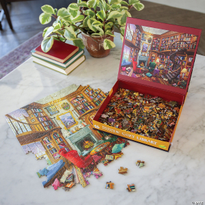 Cozy Library Pass-Along Puzzle