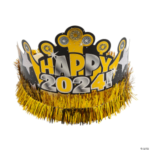 2024 New Yearâs Eve Crowns - 12 Pc.