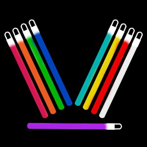 6 Inch Glowsticks - 5 Color Mix