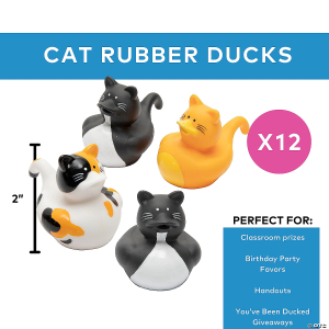 Cat Rubber Duckies (Per Dozen)