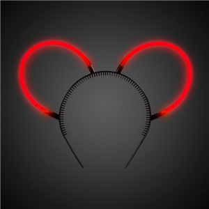 Glow Bunny Ears - Red