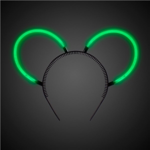 Glow Bunny Ears - Green