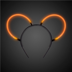 Glow Bunny Ears - Orange