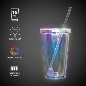 LED Double Wall 16 oz. Cup