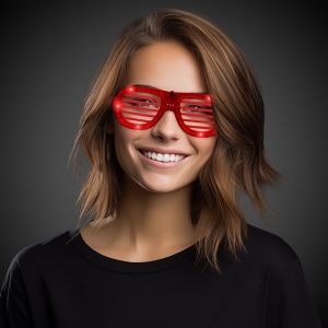 LED Red Slotted Glasses (1Pcs)