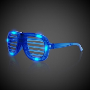LED Blue Slotted Glasses (1Pcs)