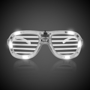 LED White Slotted Glasses (1Pcs)