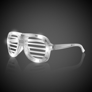 LED White Slotted Glasses (1Pcs)