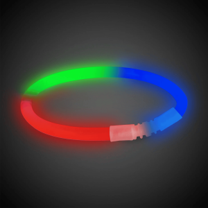 9 Inch Glow Stick Bracelets - Blue, Green & Red 9 Inch Glow Stick Bracelets - Blue, Green & Red