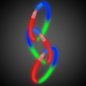 9 Inch Glow Stick Bracelets - Blue, Green & Red 9 Inch Glow Stick Bracelets - Blue, Green & Red