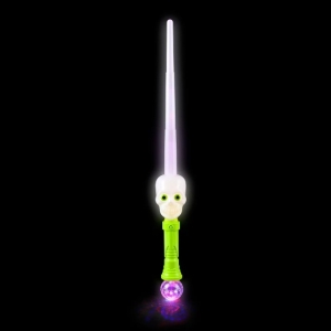 24" Light-Up Expanding Skull Sword