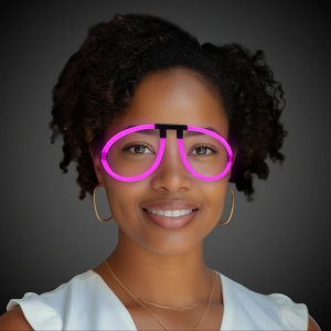 Pink Glow Eyeglasses