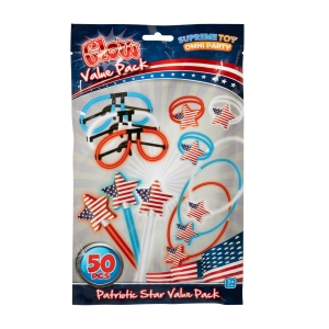 Patriotic Glow Stars Value Pack (Per 50 pack)
