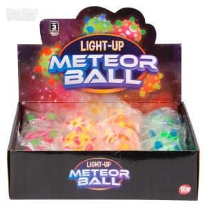 3" Space Light-Up Meteor Ball 12 PCs