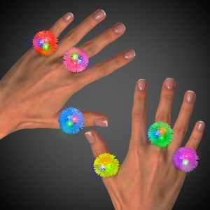 LED Porcupine Jelly Rings (24 rings)