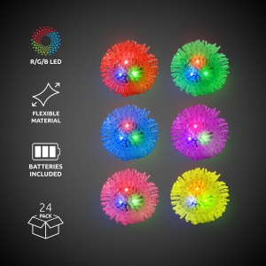 LED Porcupine Jelly Rings (24 rings)