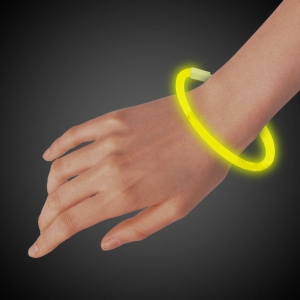 Yellow 9" Glow Bracelets (Per 50 pack)