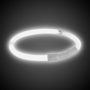 White 9" Glow Bracelets (Per 50 pack)