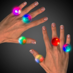 Assorted LED Jelly Rings (24 pack)