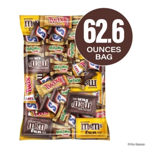 Bulk MARS® Chocolate Favorites Minis Size Candy Bars Assorted Variety Mix Bag 62.6 OZ Bulk MARS® Chocolate Favorites Minis Size Candy Bars Assorted Variety Mix Bag 62.6 OZ
